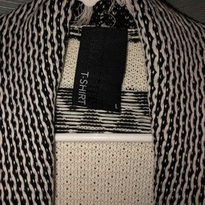 Black and white Womens sweater